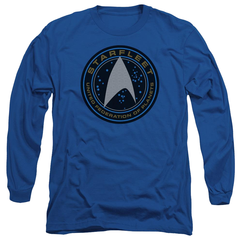 Star Trek Beyond Starfleet Patch Men's Long Sleeve T-Shirt Men's Long Sleeve T-Shirt Star Trek   