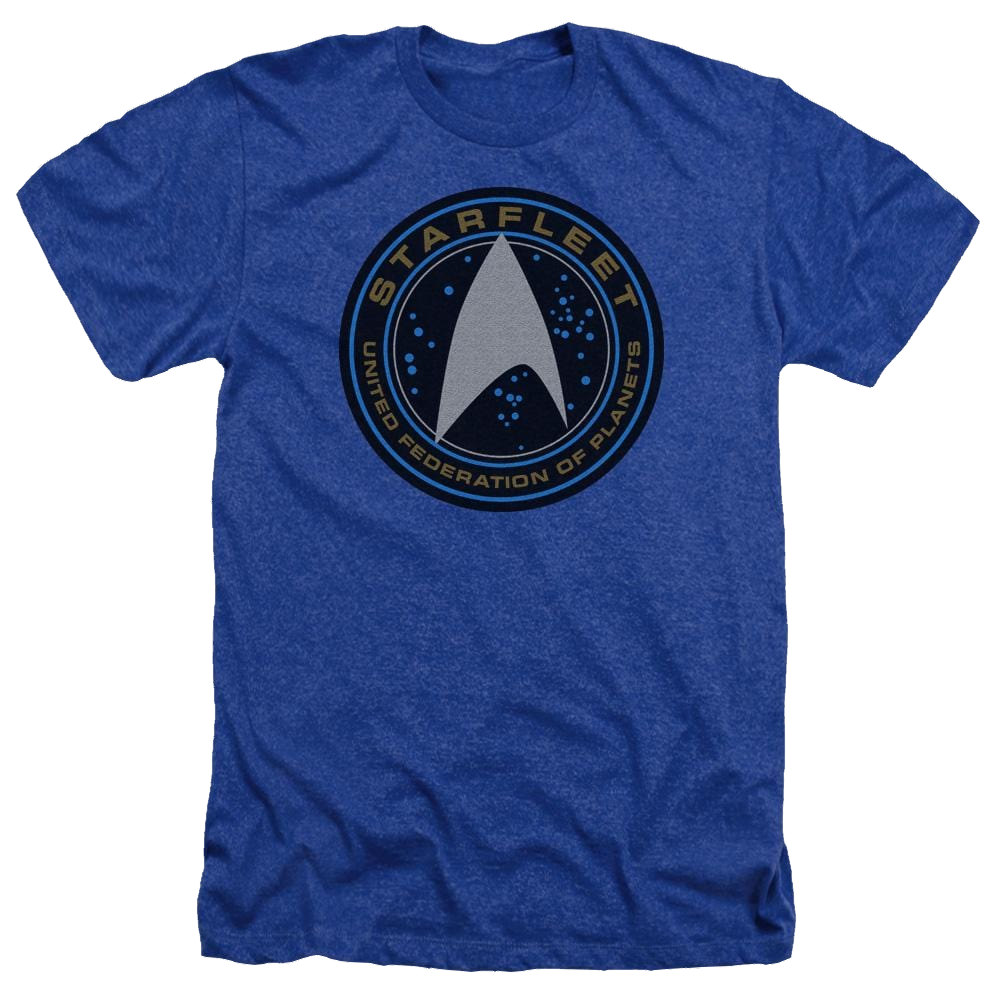 Star Trek Beyond Starfleet Patch Men's Heather T-Shirt Men's Heather T-Shirt Star Trek   