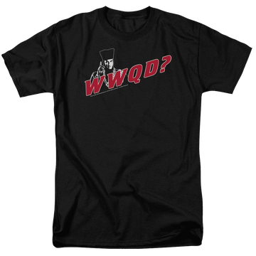 Black men's regular fit t-shirt with Star Trek Wwqd graphic
