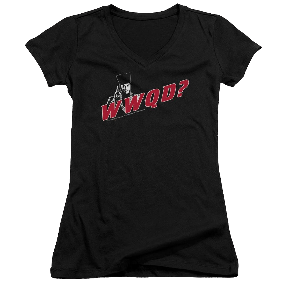 Star Trek Wwqd Juniors V-Neck T-Shirt Juniors V-Neck T-Shirt Star Trek   