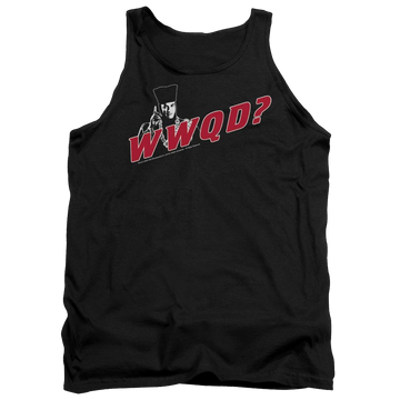 Black men's tank with Star Trek Wwqd graphic