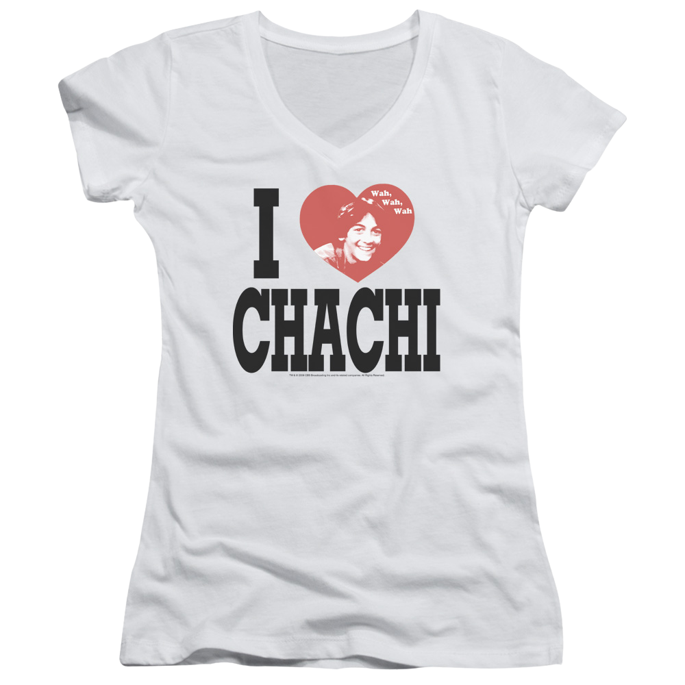 Happy Days I Heart Chachi Juniors V-Neck T-Shirt Juniors V-Neck T-Shirt Happy Days   
