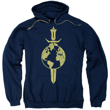 Navy pullover hoodie with Star Trek Enterprise Terran Empire graphic