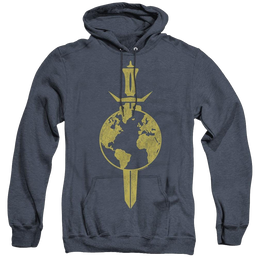 Star Trek Enterprise Terran Empire - Heather Pullover Hoodie Heather Pullover Hoodie Star Trek   