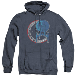 Star Trek Enterprise Enterprise Patch - Heather Pullover Hoodie Heather Pullover Hoodie Star Trek   