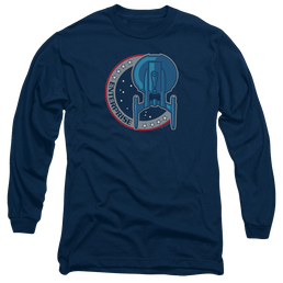 Star Trek Enterprise Enterprise Patch - Men's Long Sleeve T-Shirt Men's Long Sleeve T-Shirt Star Trek   