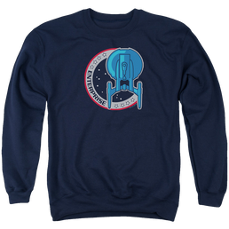 Star Trek Enterprise Enterprise Patch - Men's Crewneck Sweatshirt Men's Crewneck Sweatshirt Star Trek   