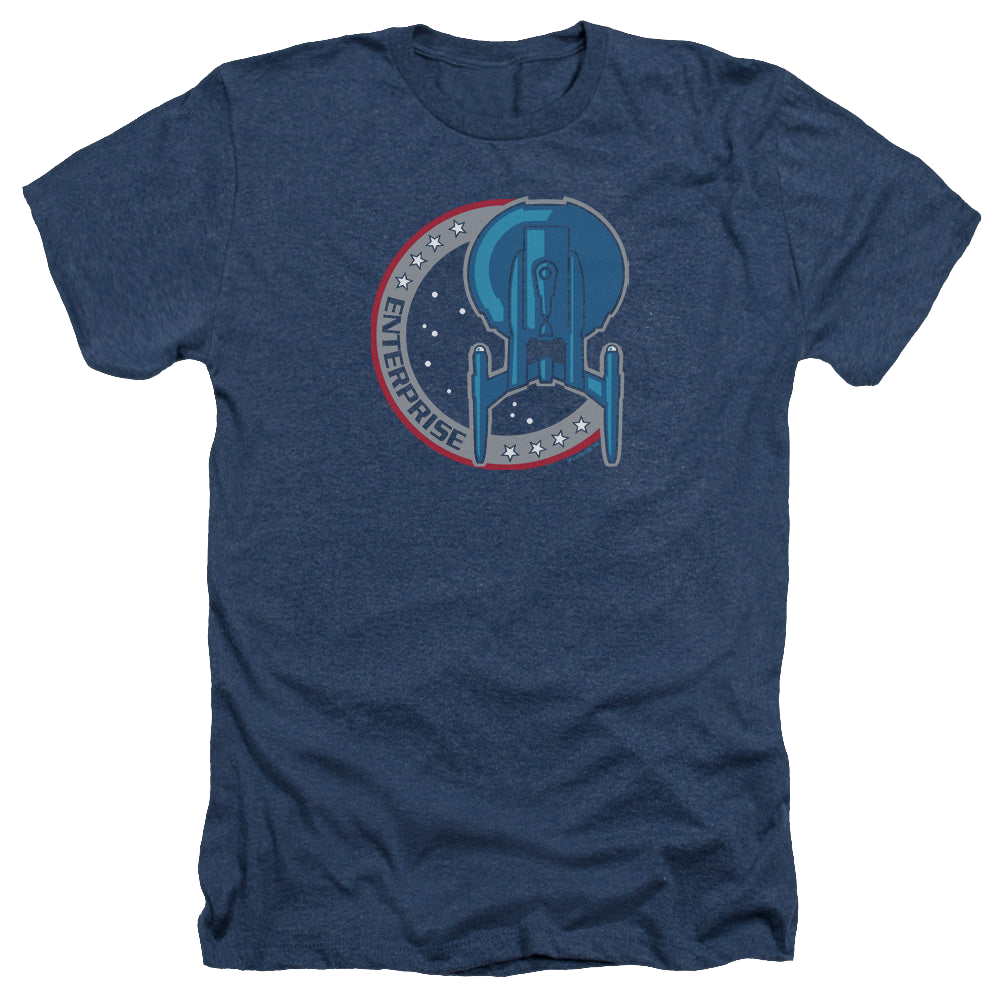 Star Trek Enterprise Enterprise Patch - Men's Heather T-Shirt Men's Heather T-Shirt Star Trek   