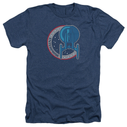 Star Trek Enterprise Enterprise Patch - Men's Heather T-Shirt Men's Heather T-Shirt Star Trek   