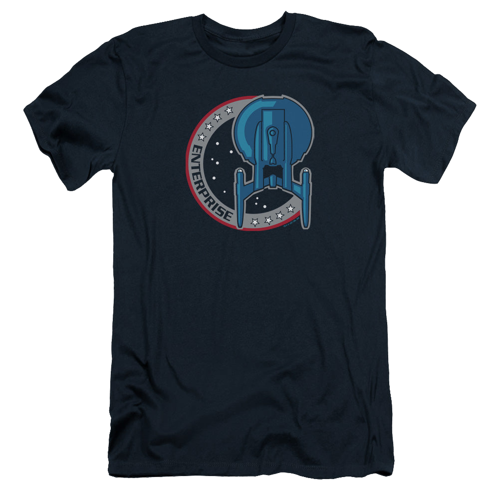Star Trek Enterprise Enterprise Patch - Men's Premium Slim Fit T-Shirt Men's Premium Slim Fit T-Shirt Star Trek   