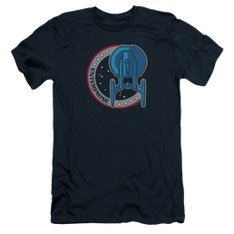 Star Trek Enterprise Enterprise Patch - Men's Premium Slim Fit T-Shirt Men's Premium Slim Fit T-Shirt Star Trek   