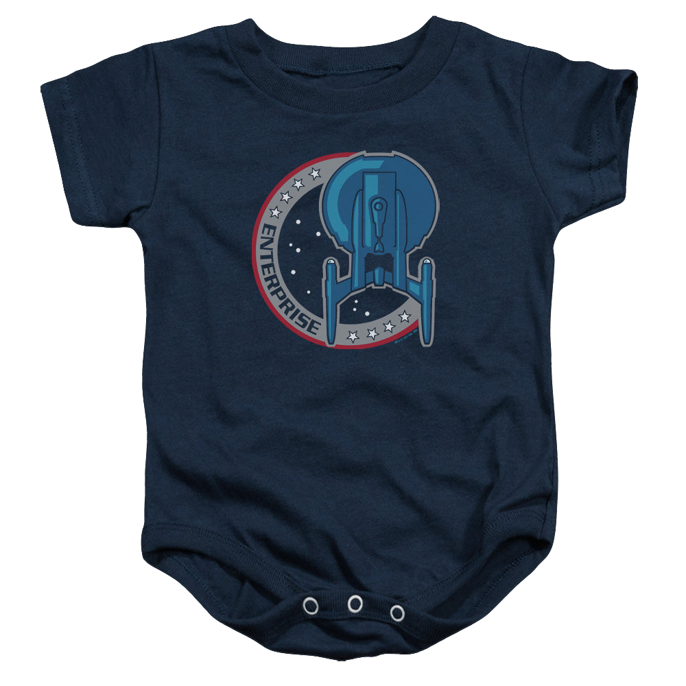 Star Trek Enterprise Enterprise Patch - Baby Bodysuit Baby Bodysuit Star Trek   