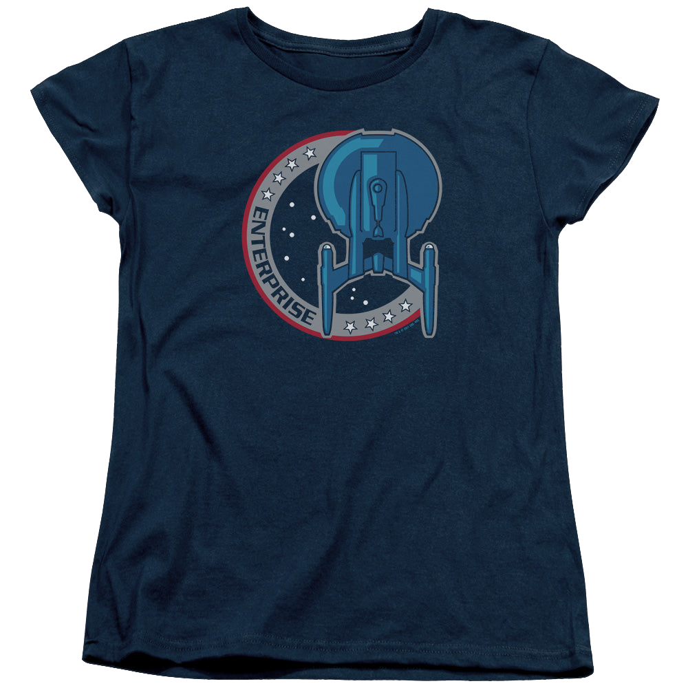 Star Trek Enterprise Enterprise Patch - Women's T-Shirt Women's T-Shirt Star Trek   