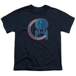 Star Trek Enterprise Enterprise Patch - Youth T-Shirt Youth T-Shirt (Ages 8-12) Star Trek   