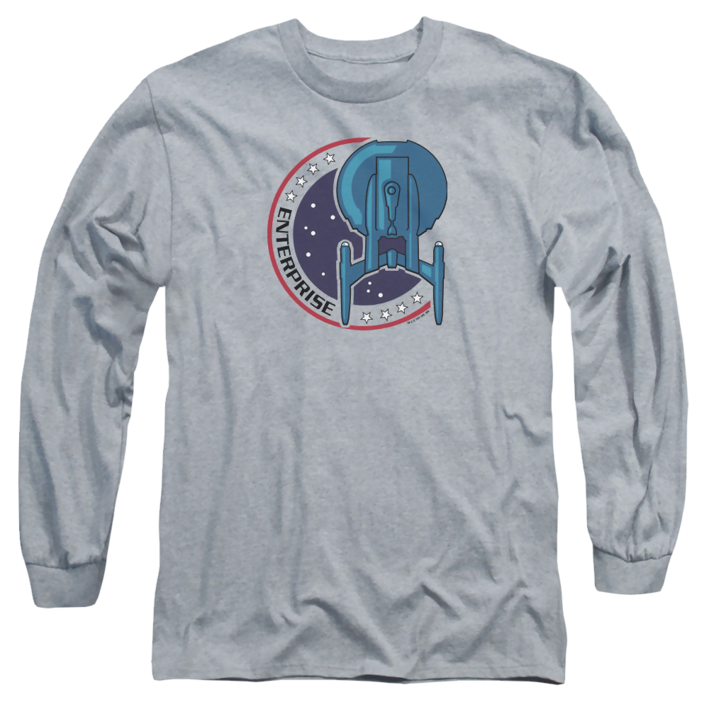 Star Trek Enterprise Enterprise Patch - Men's Long Sleeve T-Shirt Men's Long Sleeve T-Shirt Star Trek   