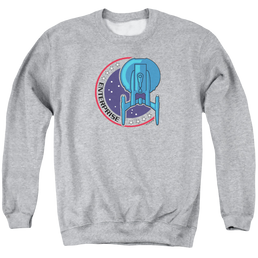 Star Trek Enterprise Enterprise Patch - Men's Crewneck Sweatshirt Men's Crewneck Sweatshirt Star Trek   