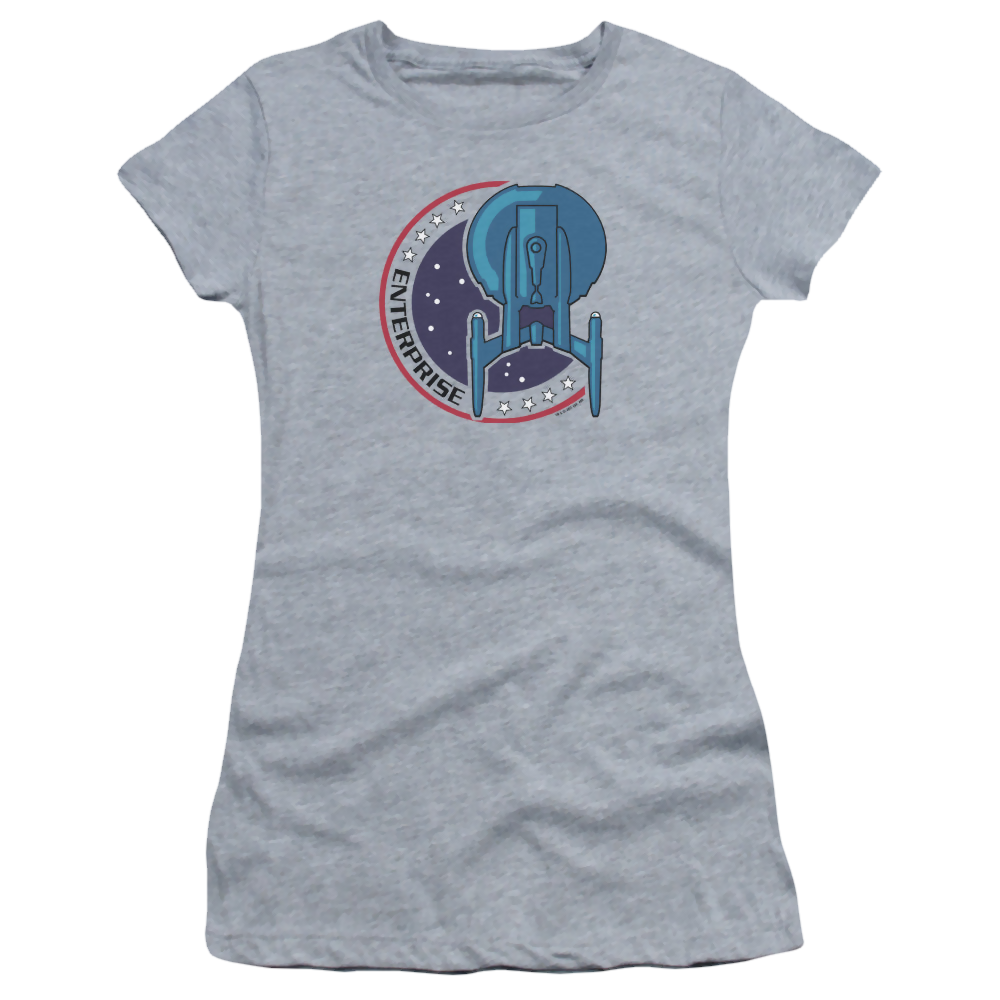Star Trek Enterprise Enterprise Patch - Juniors T-Shirt Juniors T-Shirt Star Trek   