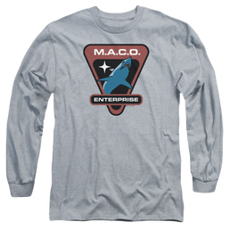 Star Trek Enterprise Maco Patch - Men's Long Sleeve T-Shirt Men's Long Sleeve T-Shirt Star Trek   