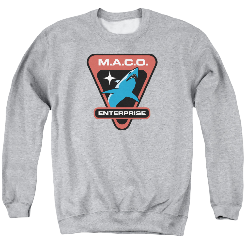Star Trek Enterprise Maco Patch - Men's Crewneck Sweatshirt Men's Crewneck Sweatshirt Star Trek   