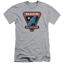 Star Trek Enterprise Maco Patch - Men's Premium Slim Fit T-Shirt Men's Premium Slim Fit T-Shirt Star Trek   