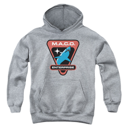 Star Trek Enterprise Maco Patch - Youth Hoodie Youth Hoodie (Ages 8-12) Star Trek   