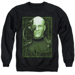 Star Trek Locutus Of Borg Men's Crewneck Sweatshirt Men's Crewneck Sweatshirt Star Trek   