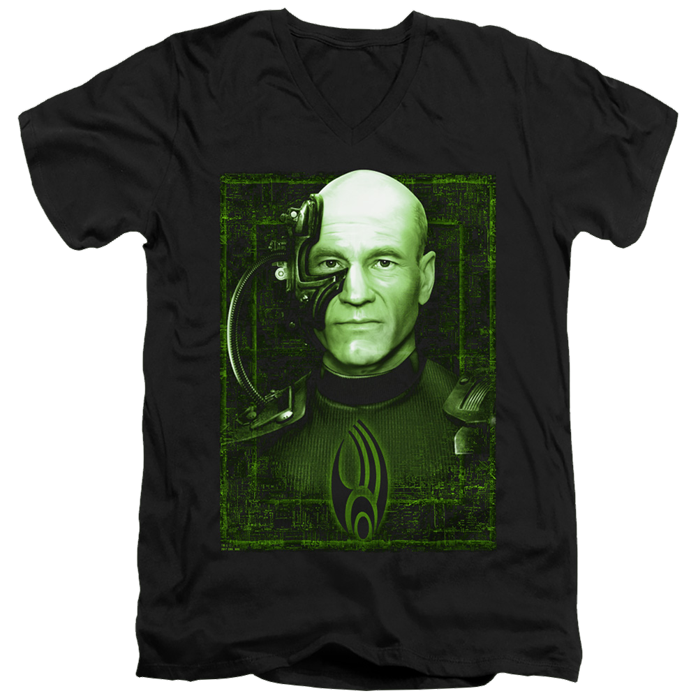 Star Trek Locutus Of Borg Men's V-Neck T-Shirt Men's V-Neck T-Shirt Star Trek   