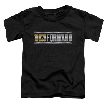 Black toddler t-shirt with Star Trek Ten Forward graphic