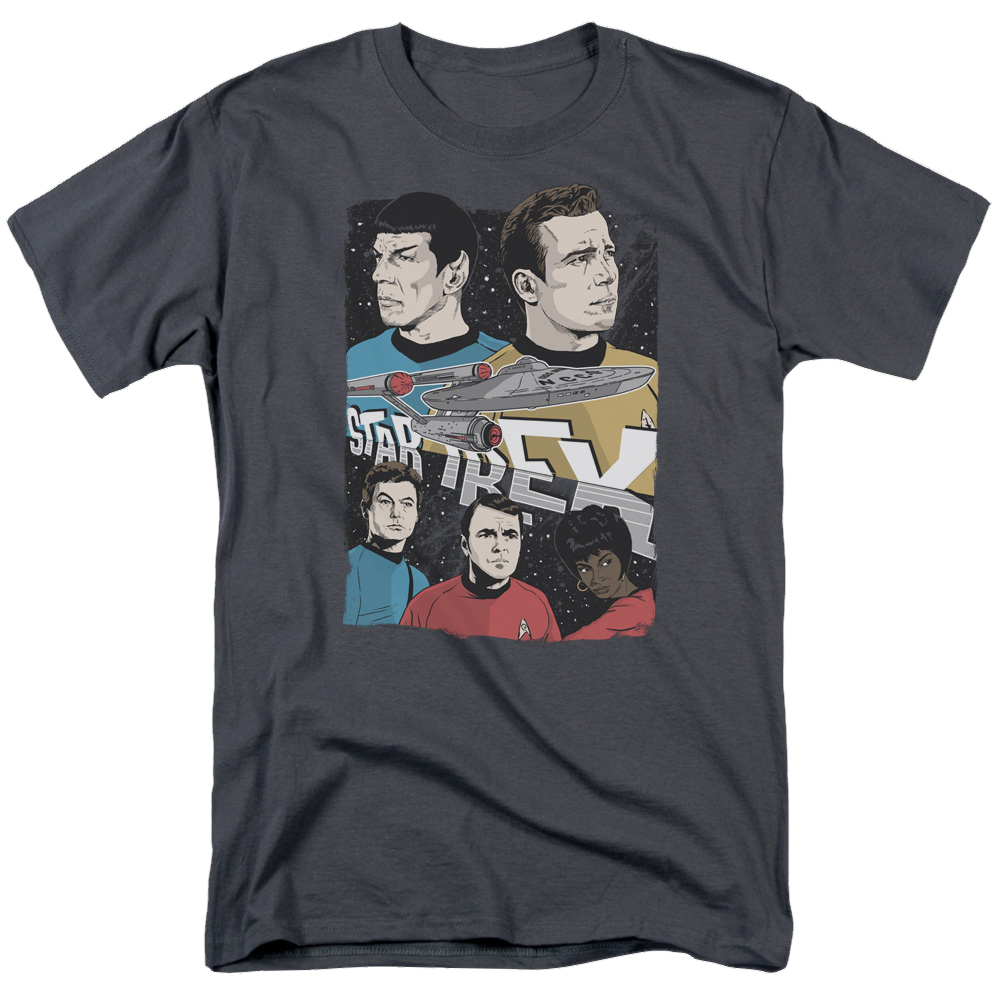 Star Trek Illustrated Crew Men's Regular Fit T-Shirt Men's Regular Fit T-Shirt Star Trek   