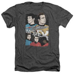 Star Trek Illustrated Crew Men's Heather T-Shirt Men's Heather T-Shirt Star Trek   