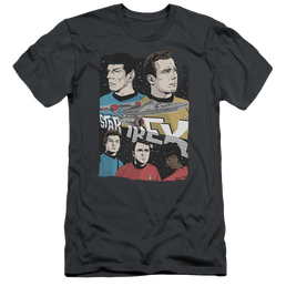 Star Trek Illustrated Crew Men's Slim Fit T-Shirt Men's Slim Fit T-Shirt Star Trek   