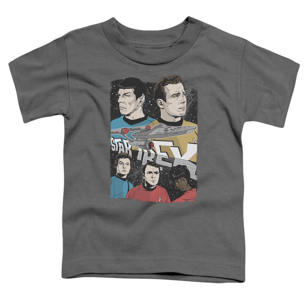 Star Trek Illustrated Crew Toddler T-Shirt Toddler T-Shirt Star Trek   