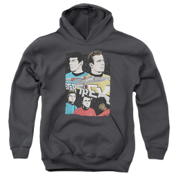 Star Trek The Original Series Illustrated Crew - Youth Hoodie Youth Hoodie (Ages 8-12) Star Trek   