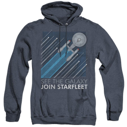 Star Trek The Original Series Starfleet Recruitment Poster - Heather Pullover Hoodie Heather Pullover Hoodie Star Trek   