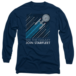 Star Trek Starfleet Recruitment Poster Men's Long Sleeve T-Shirt Men's Long Sleeve T-Shirt Star Trek   