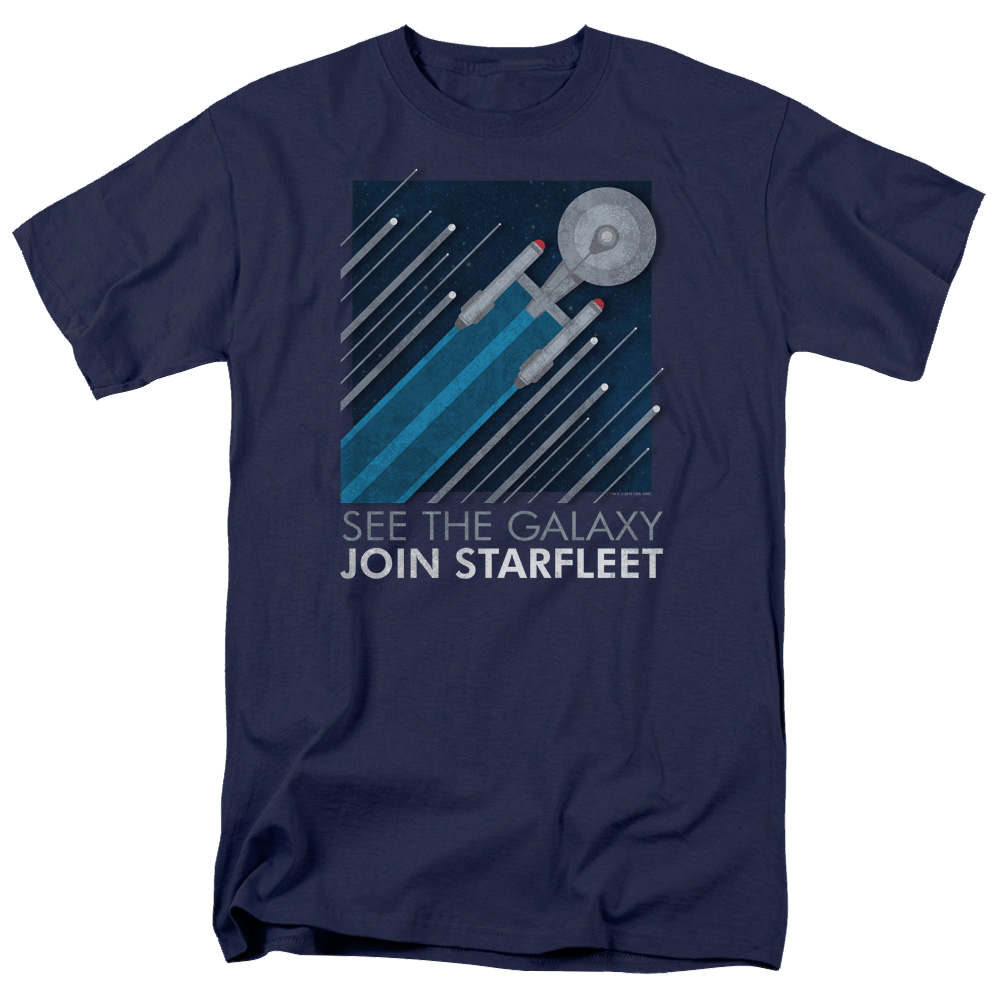Star Trek Starfleet Recruitment Poster Men's Regular Fit T-Shirt Men's Regular Fit T-Shirt Star Trek   