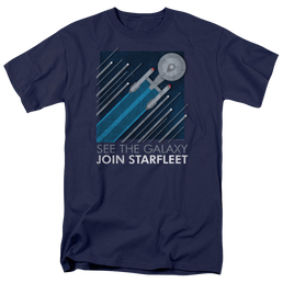 Star Trek Starfleet Recruitment Poster Men's Regular Fit T-Shirt Men's Regular Fit T-Shirt Star Trek   