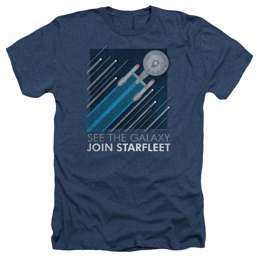 Star Trek Starfleet Recruitment Poster Men's Heather T-Shirt Men's Heather T-Shirt Star Trek   