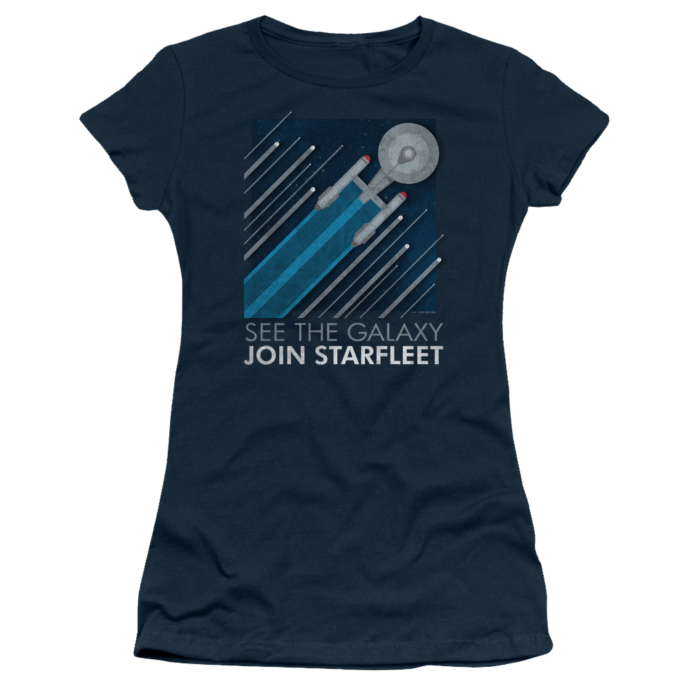 Star Trek Starfleet Recruitment Poster Juniors T-Shirt Juniors T-Shirt Star Trek   