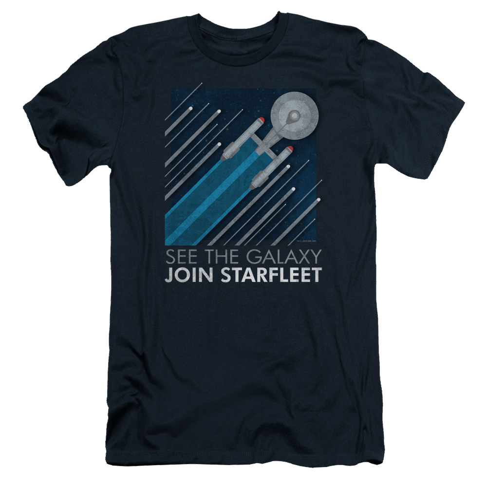 Star Trek Starfleet Recruitment Poster Men's Premium Slim Fit T-Shirt Men's Premium Slim Fit T-Shirt Star Trek   