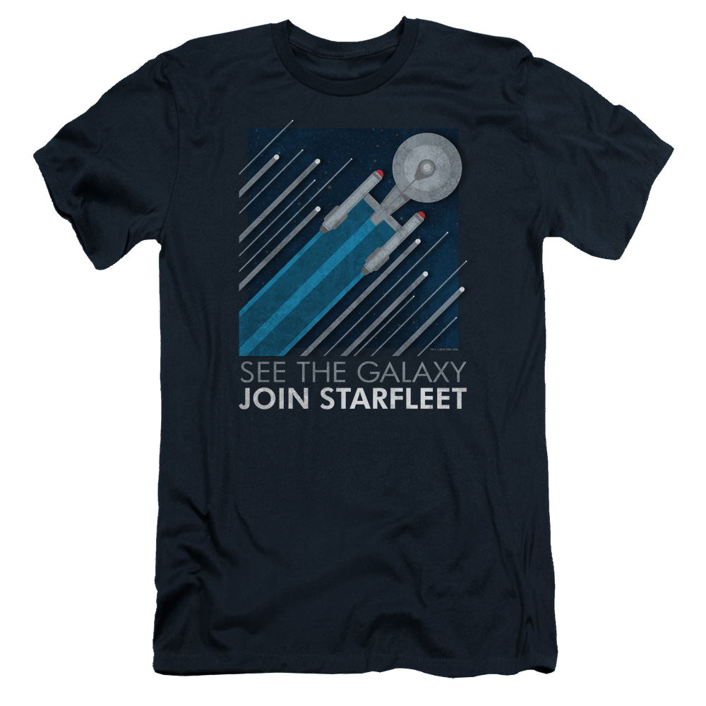Star Trek Starfleet Recruitment Poster Men's Slim Fit T-Shirt Men's Slim Fit T-Shirt Star Trek   