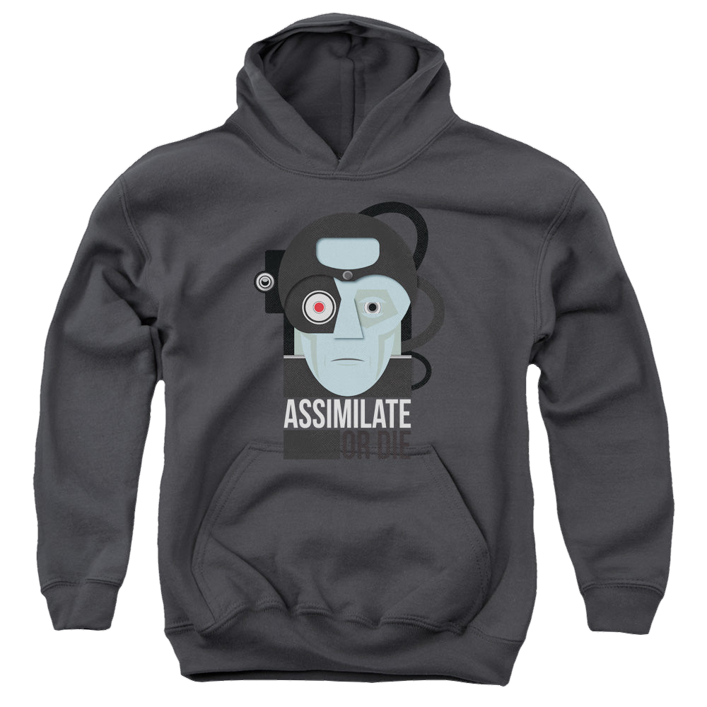 Star Trek The Next Generation Assismilate Or Die - Youth Hoodie Youth Hoodie (Ages 8-12) Star Trek   