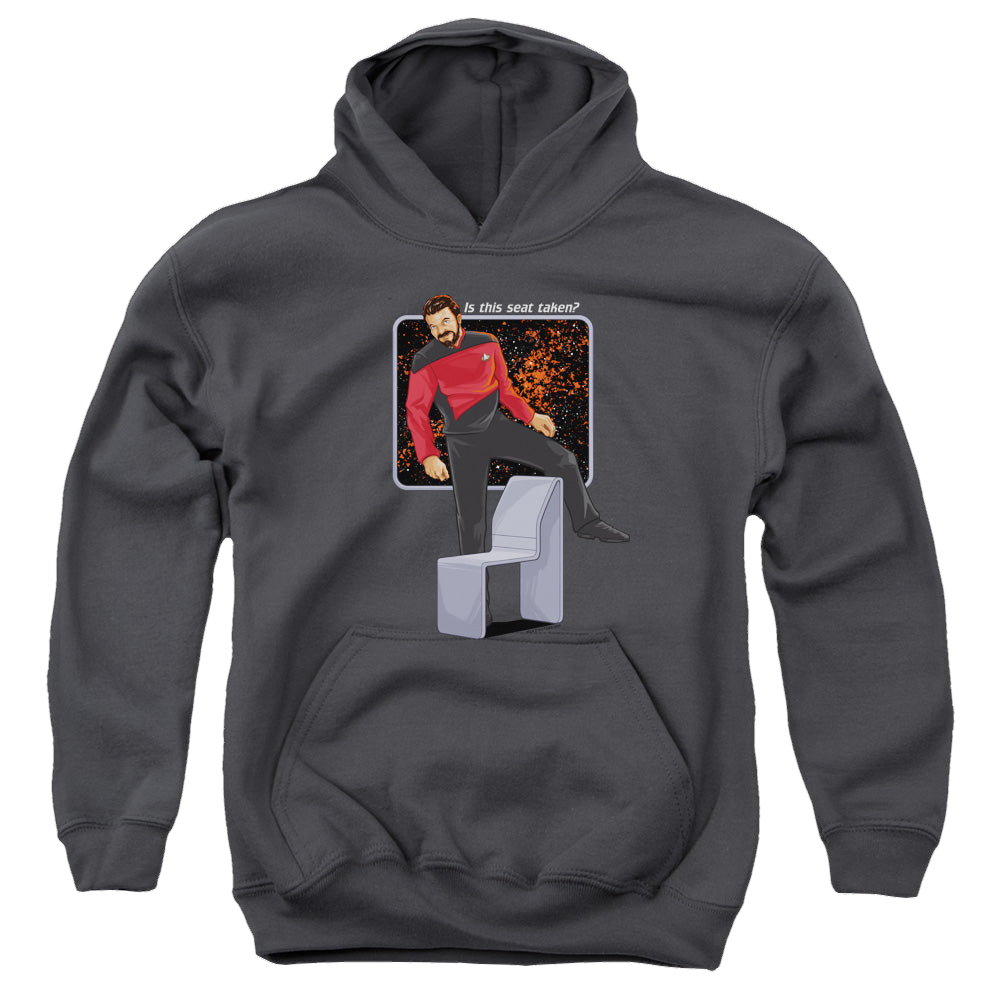 Star Trek The Next Generation Is This Seat Taken - Youth Hoodie Youth Hoodie (Ages 8-12) Star Trek   