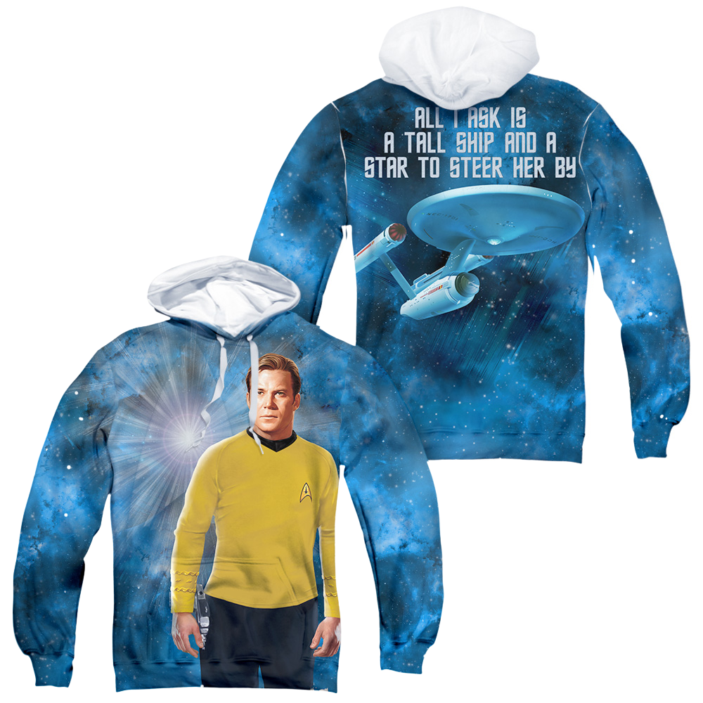 Star Trek Ship For My Captain All-Over Print Pullover Hoodie All-Over Print Pullover Hoodie Star Trek   