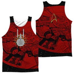 Star Trek Uss Enterprise Schematic Men's All Over Print Tank Men's All Over Print Tank Star Trek   