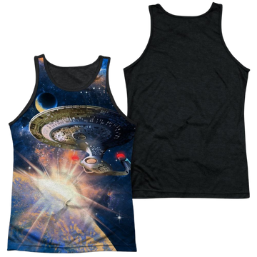 Star Trek Next Generation Enterprise men's black back tank