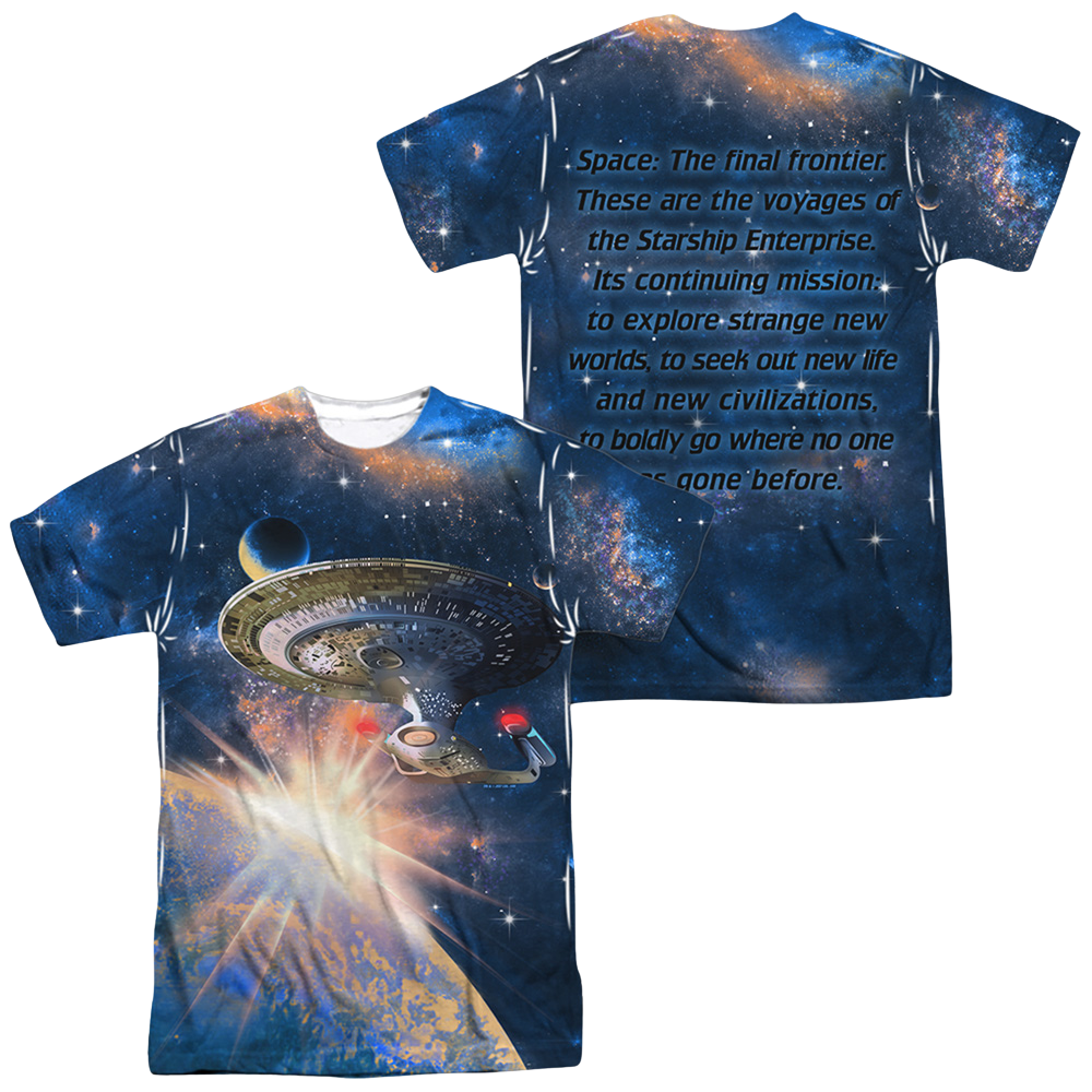Star Trek Next Generation Enterprise Men's All Over Print T-Shirt Men's All-Over Print T-Shirt Star Trek   