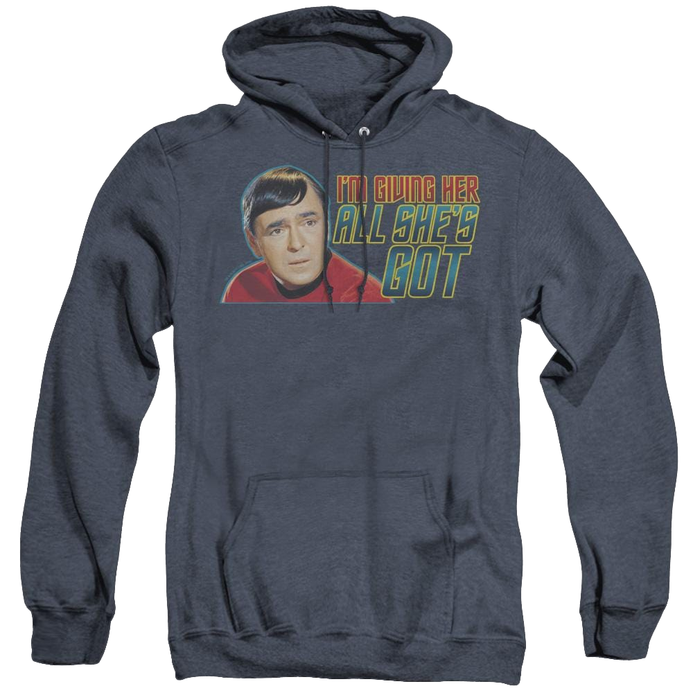 Star Trek The Original Series All Shes Got - Heather Pullover Hoodie Heather Pullover Hoodie Star Trek   