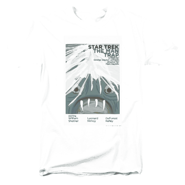 Black men's regular fit t-shirt with Star Trek Tos Episode 1 graphic