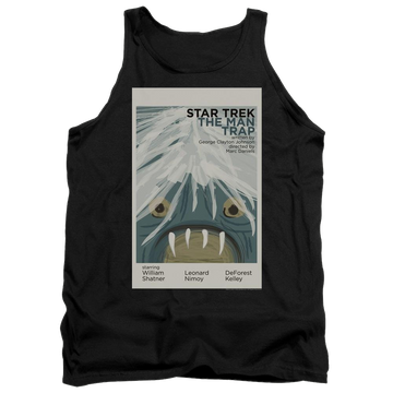Black men's tank with Star Trek Tos Episode 1 graphic